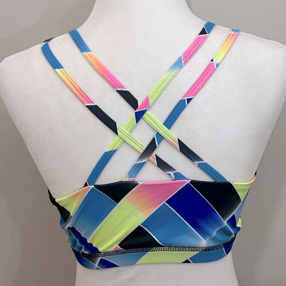 Fila Athletic Sports Bra And Racerback Tank Top‎ Womens Medium Blue Activewear - Picture 7 of 13